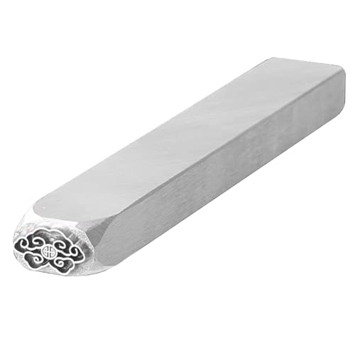 ApuaVireo&Co Metalldesign-Stempel, galvanisierter Kohlenstoffstahl, Metallstempel aus Stahl, Schmuckstempel-Set, DIY-Kunststanzer for Leder und Holz(Figure9) von ApuaVireo&Co