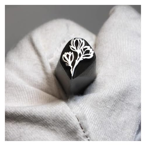 ApuaVireo&Co Metalldesign-Stempel, galvanisierter Kohlenstoffstahl, Stahlstempel-Werkzeugset mit mehreren Mustern for Metall, Kunststoff, Holz, Leder, Ton(Figure10) von ApuaVireo&Co