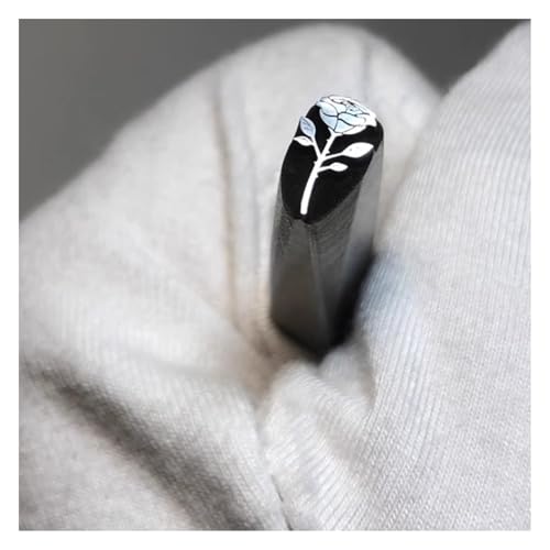 ApuaVireo&Co Metalldesign-Stempel, galvanisierter Kohlenstoffstahl, Stahlstempel-Werkzeugset mit mehreren Mustern for Metall, Kunststoff, Holz, Leder, Ton(Figure12) von ApuaVireo&Co