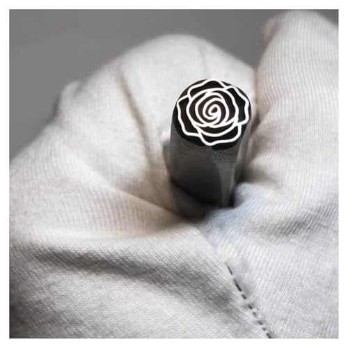 ApuaVireo&Co Metalldesign-Stempel, galvanisierter Kohlenstoffstahl, Stahlstempel-Werkzeugset mit mehreren Mustern for Metall, Kunststoff, Holz, Leder, Ton(Figure13) von ApuaVireo&Co