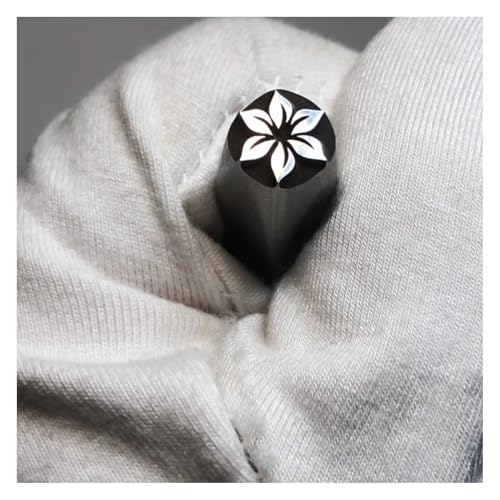 ApuaVireo&Co Metalldesign-Stempel, galvanisierter Kohlenstoffstahl, Stahlstempel-Werkzeugset mit mehreren Mustern for Metall, Kunststoff, Holz, Leder, Ton(Figure3) von ApuaVireo&Co