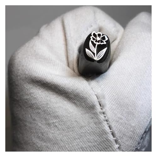 ApuaVireo&Co Metalldesign-Stempel, galvanisierter Kohlenstoffstahl, Stahlstempel-Werkzeugset mit mehreren Mustern for Metall, Kunststoff, Holz, Leder, Ton(Figure7) von ApuaVireo&Co