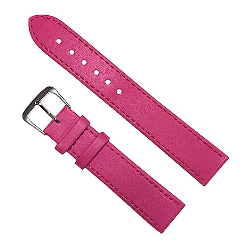 ApuaVireo&Co Uhrenarmband aus Leder, 10 mm/12 mm/14 mm/16 mm/18 mm/20 mm/22 mm/24 mm, verstellbares Armband for Damen und Herren(Yellow,18 mm) von ApuaVireo&Co