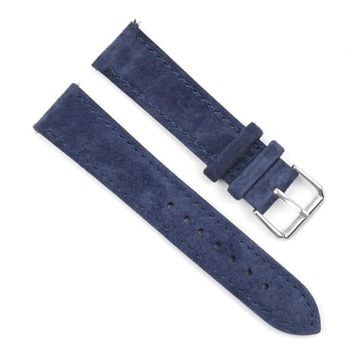 ApuaVireo&Co Uhrenarmband aus Wildleder, 16–22 mm, Schnellverschluss, Lederarmband(Beige,19 mm) von ApuaVireo&Co