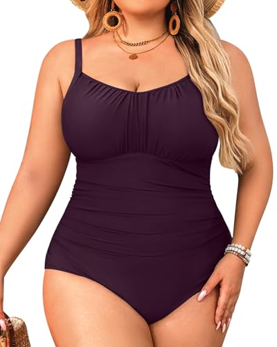Aqua Eve Badeanzug in Übergröße für Damen, Bauchkontrolle, einteiliger Badeanzug, Vintage-Bademode, Violett, 44 Mehr Aqua Eve Badeanzug in Übergröße für Damen, Bauchkontrolle, einteiliger Badeanzug, Vintage-Bademode, Violett, 44 Mehr von Aqua Eve