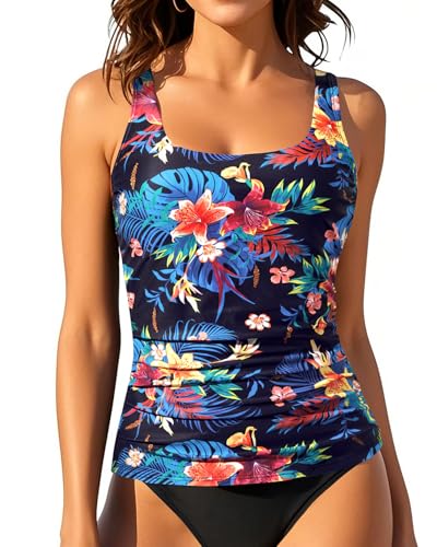 Aqua Eve Tankini-Tops für Damen, Bademode, nur Oberteil, Bauchkontrolle, Badeanzug, Oberteil ohne Unterteil (erhältlich in Plus), 18 Plus von Aqua Eve