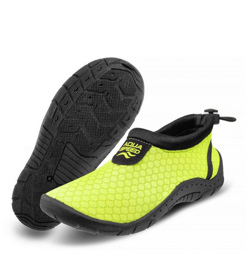 Aqua Speed 30 Aqua Shoe Damen-Badeschuhe mit Komfortsohle – schnelltrocknend Wasserschuh (Flexibler Schwimmschuh mit Grip für Sport, See & Schwimmbad) Mit Handtuch & Profilsohle – Perfekt für Strand & Schwimmbad von Aqua Speed