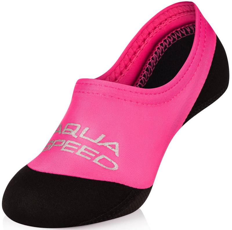 Aqua Speed Schwimm-Badesocken Kinder 22/23 – Dünnes Neopren für Wasserspiele Wasserschuh (Neopren-Strandsocken mit Grip – elastisch & schnelltrocknend, Neopren Wassersocken Schwimmaccessoires) Kinder-Wassersocken in Schwarz – Sicherer Halt & wasserfest von Aqua Speed