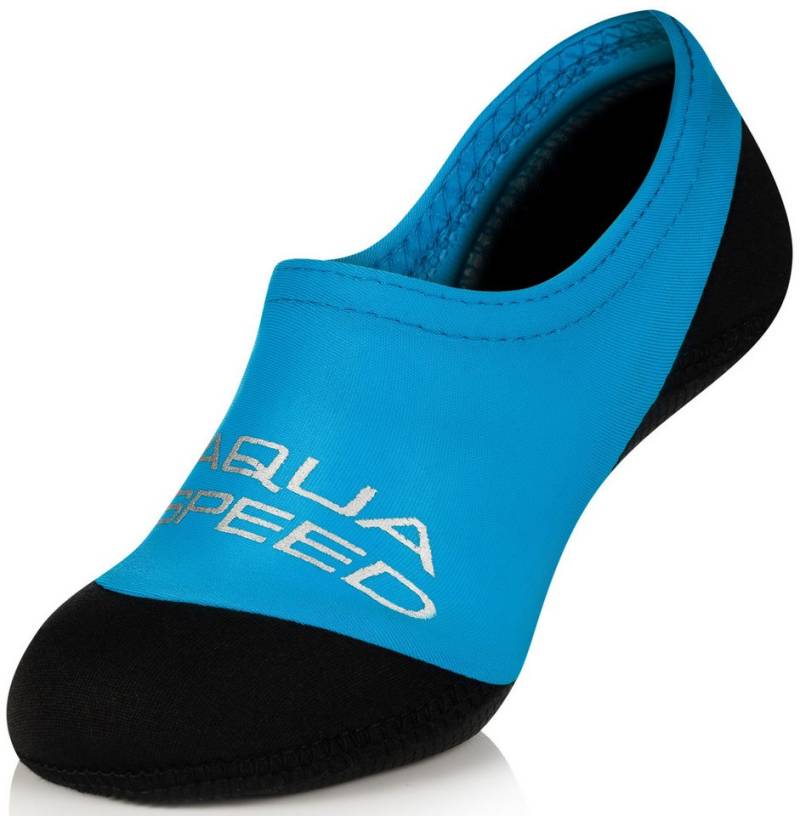 Aqua Speed Aqua-Strandsocken Kinder 20/21 – Dünn & angenehm im Wasser Wasserschuh (Bequeme Wassersocken – optimal für Wasseraktivitäten, Neopren Wassersocken Schwimmaccessoires) Dünne Wassersocken in Blau – Ideal für Strand & Pool von Aqua Speed
