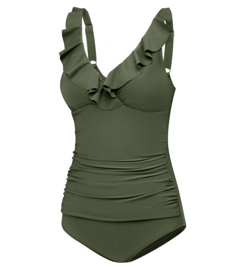 Aqua Speed Badeanzug Figur schmeichelnder Lydia Badeanzug mit kl. Handtuch (elegante Farben und jugendliches Design) von Aqua Speed