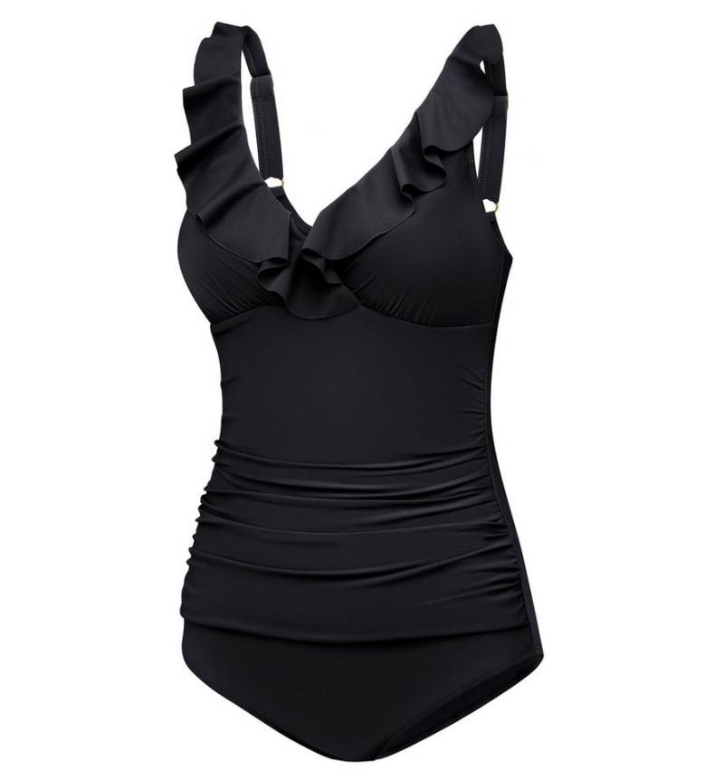 Aqua Speed Badeanzug Figur schmeichelnder Lydia Badeanzug mit kl. Handtuch (elegante Farben und jugendliches Design) von Aqua Speed