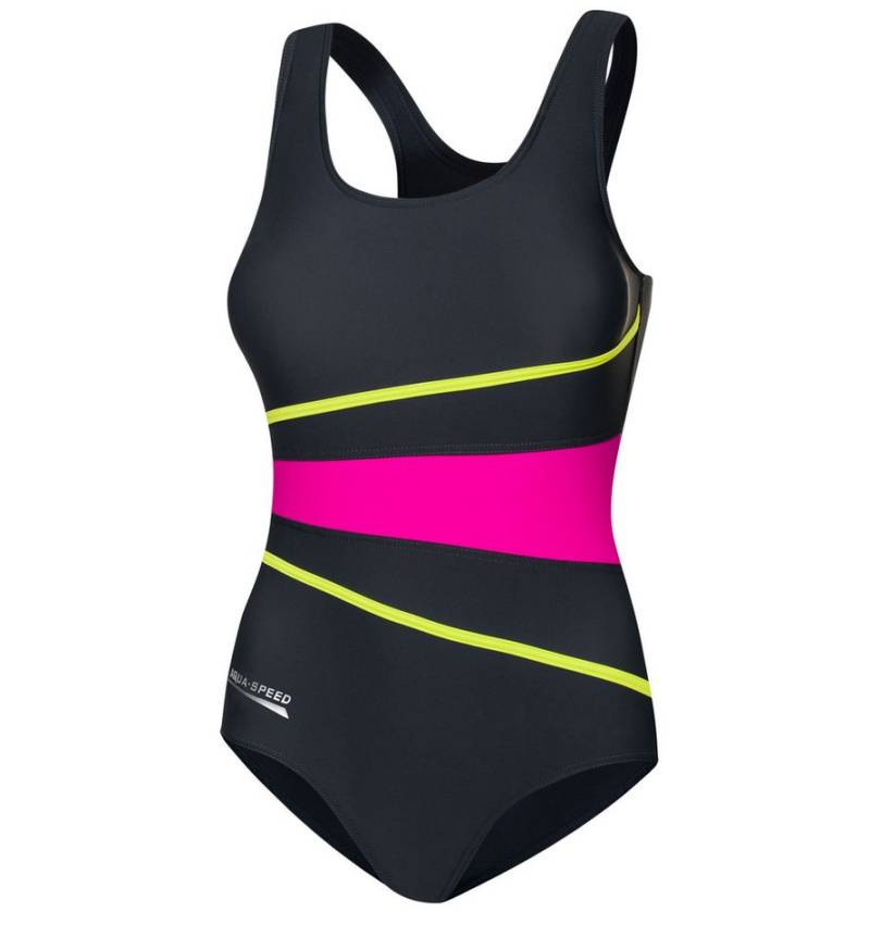 Aqua Speed Badeanzug STELLA sportlicher Damen Badeanzug Einteiler Soft Cups Racerback von Aqua Speed