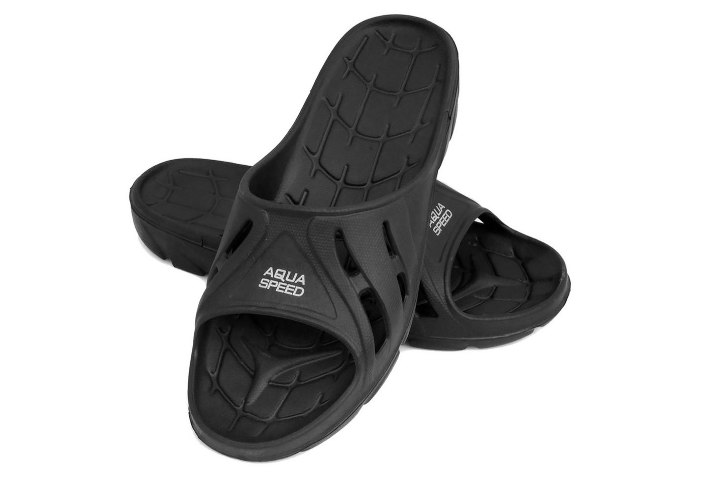 Aqua Speed Badelatschen ALABAMA Herren + Mikrofaserhandtuch Badepantolette von Aqua Speed