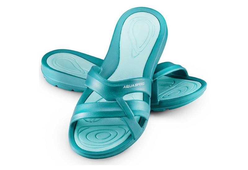 Aqua Speed Eigene Latschen für Hotel & Therme – Schön & praktisch Gr. 38 Badepantolette (EVA-Wellnesslatschen für aktive Damen – Mit Trocknungseffekt) Schnelles Trocknen – Ideal für den Einsatz nach dem Duschen von Aqua Speed