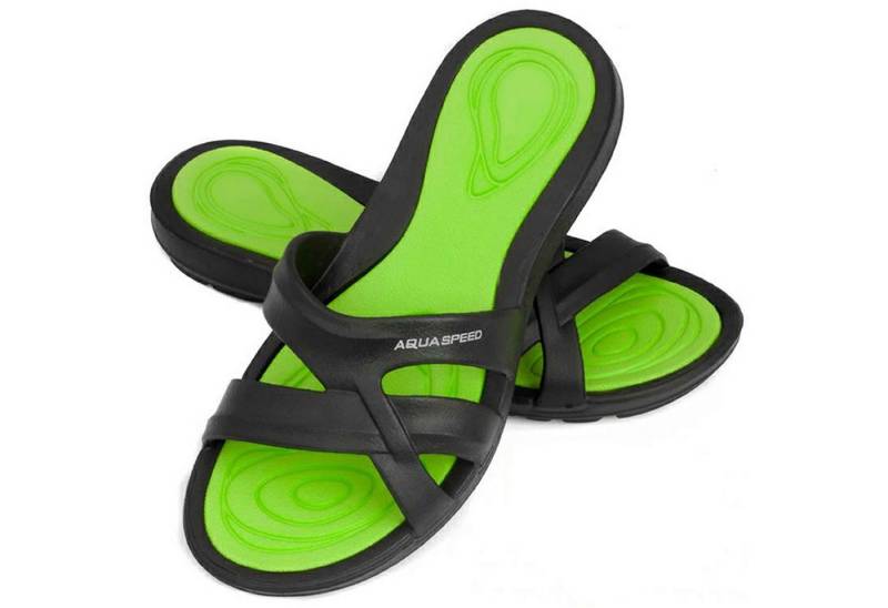 Aqua Speed Thermenlatschen mit Grip – Für Hygiene & Komfort Gr. 37 Badepantolette (Sichere EVA-Schuhe für Damen – Für Sauna & Dusche geeignet) Trittsicher & weich – Sauberer Stand in Nassbereichen von Aqua Speed