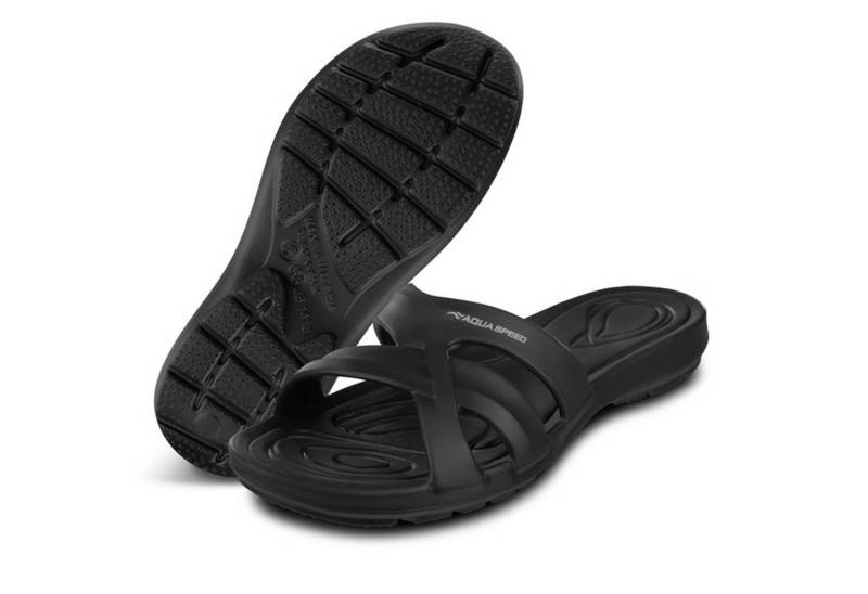 Aqua Speed Rutschfest im Spa, bequem im Hotel – EVA-Sohle Gr. 42 Badepantolette (Rutschfeste EVA-Duschlatschen mit Handtuch – Für Spa & Hotel) Sicherer Halt – Vermeidet Ausrutschen auf nassen Böden von Aqua Speed