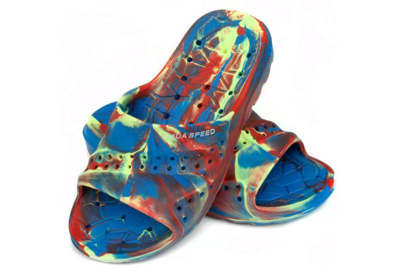 Aqua Speed Badelatschen PATMOS Kinder Duschsandalen Badeschlappen Badepantolette besonders leicht und bequem, Design leicht wieder zu erkennen von Aqua Speed