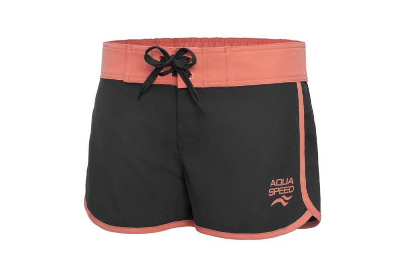 Aqua Speed Boardshorts (Schwimmshorts – bequem, dehnbar & perfekt für Sommer & Strand) Grau Koralle M – anschmiegsam, luftig & modern für aktive Frauen von Aqua Speed