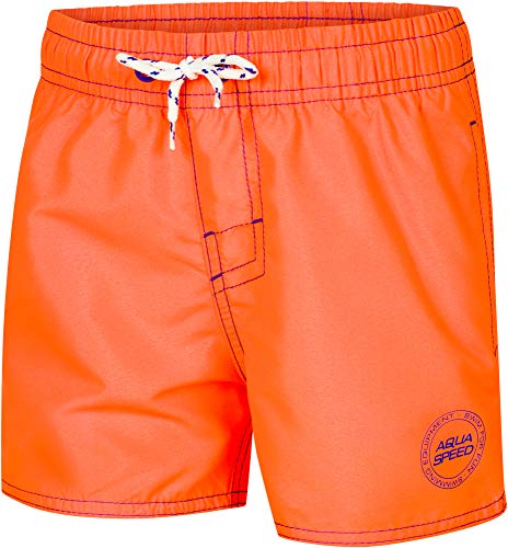 Aqua Speed Boys Swimwear + gratis eBook | Badehose Jungen | Schwimmhose | Badeshorts Kinder | Beach Shorts Boy | Orange | Gr. 4 6 Jahre | Liam von Aqua Speed