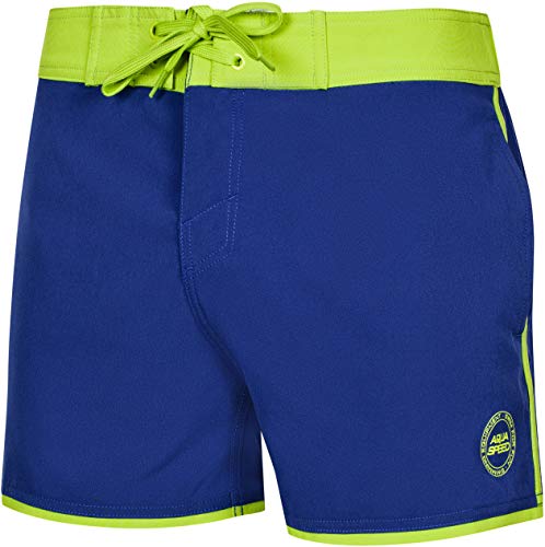 Aqua Speed Herren Badehose + gratis eBook | Badeshorts | Schwimmhose Schwimmbekleidung | Beachvolleyball Swim Trunks | Gr. M, Blau Grün | Axel von Aqua Speed