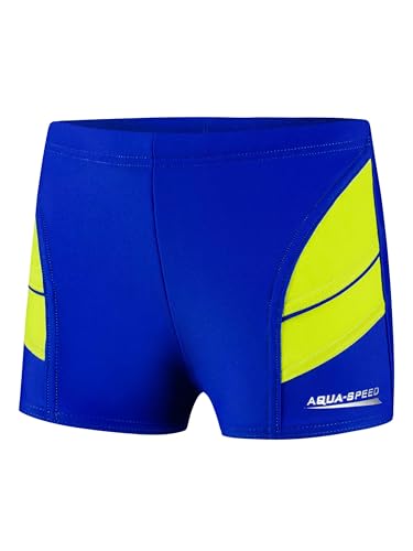 Aqua Speed Kurze Badehosen für Jungen + gratis eBook | Schwimmhosen | UV Beachwear | Badebekleidung | Kinderbadehose | 28. Blau Grün Gr. 146 | Andy von Aqua Speed