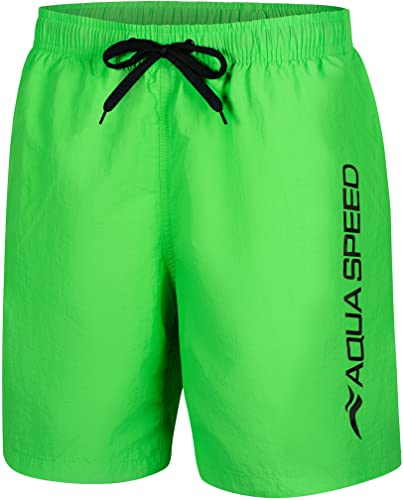 Aqua Speed Owen Herren Badeshorts | Bermudashorts | Badehose | Strandhose | Schwimmhose, Farbe:Owen Fluo Grün, Größe:L von Aqua Speed
