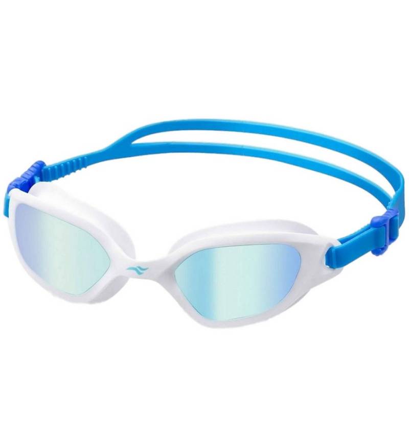 Aqua Speed Schwimmbrille Eclipse Schwimmmaske verspiegelt weiß – Anti-Fog & Top-Sitz, Weiche Dichtlippen – besonders angenehm bei sensibler Haut von Aqua Speed