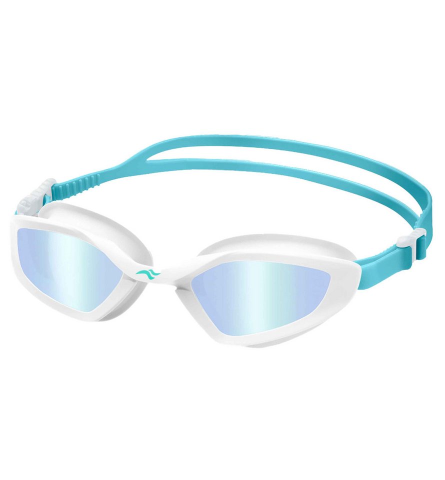 Aqua Speed Schwimmbrille Raven Aqua-Goggles verspiegelt blau – Beschlagfrei & UV-Schutz, Ergonomischer Nasensteg – kein Verrutschen beim Bahnenziehen von Aqua Speed