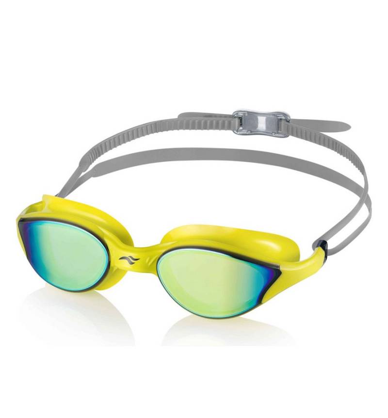 Aqua Speed Schwimmbrille Vortex Race-Goggles verspiegelt gelb – Spiegelglas & UV-Schutz, Leicht anpassbar – auch für schmale oder breite Gesichter von Aqua Speed