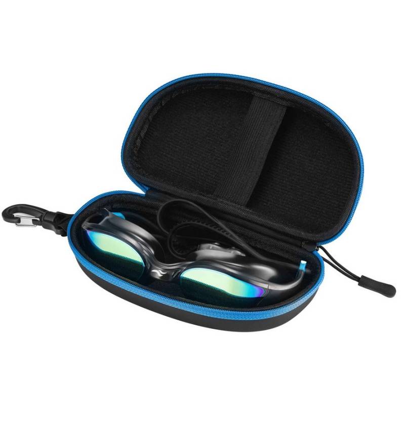 Aqua Speed Schwimmbrille Vortex Schwimmmaske verspiegelt schwarz-blau – Neue Box & UV, Silikonrahmen passt sich optimal an ohne Druckstellen von Aqua Speed