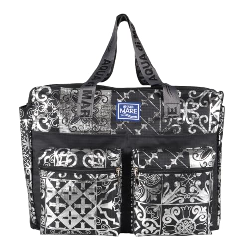 Aqua di Mare Damen 22756 Strandtasche, Schwarz von Aqua di Mare