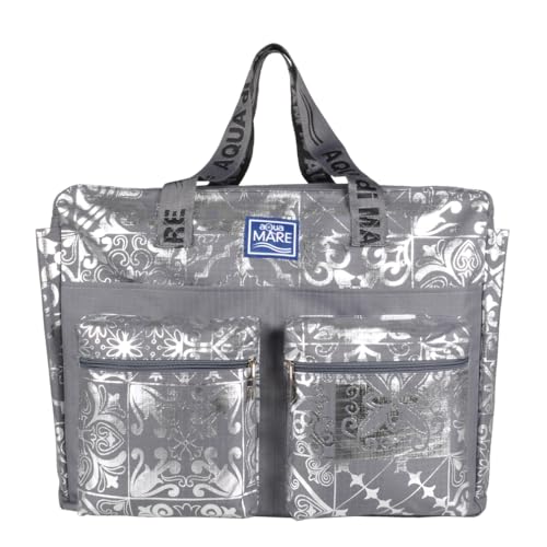 Aqua di Mare Damen 22756 Strandtasche, dunkelgrau von Aqua di Mare