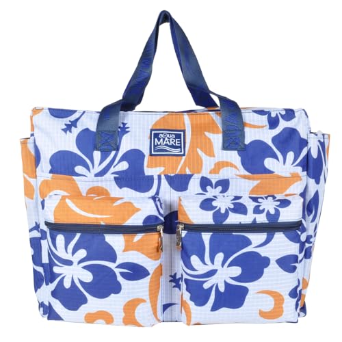 Aqua di Mare Damen 22908 Strandtasche, Weiß von Aqua di Mare