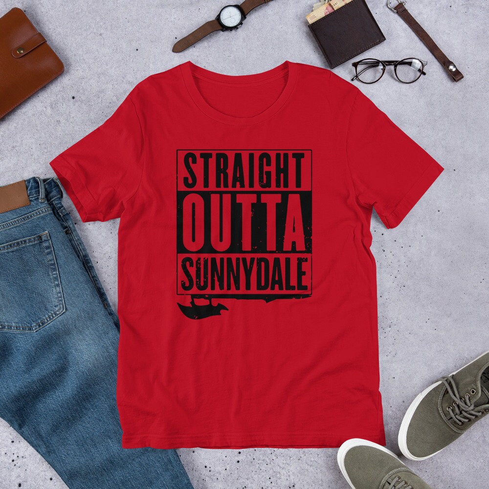 Buffy Tvs Straight Outta Sunnydale Kurzärmeliges Unisex T-Shirt von AquaDustCrafting