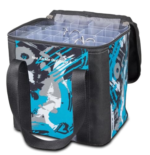Aquantic Sea Tackle Organizer S - Tragbarer Köderaufbewahrung, 20 Pilker bis 20 cm, Gummierte Reißverschlüsse, Pilkertasche, Pilkercontainer, Angeltasche Aquantic Sea Tackle Organizer S - Tragbarer Köderaufbewahrung, 20 Pilker bis 20 cm, Gummierte Reißverschlüsse, Pilkertasche, Pilkercontainer, Angeltasche von Aquantic