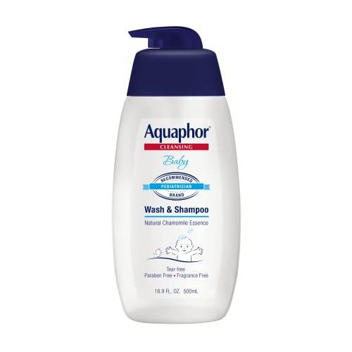 Aquaphor Baby Wash and Shampoo - Mild, Tear-free 2-in-1 Solution for Baby?s Sensitive Skin - 16.9 fl. oz. Pump von Aquaphor