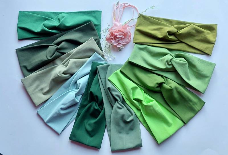 Damen Haarband Stirnband Unifarben Handmade von AquarelaAccessoires