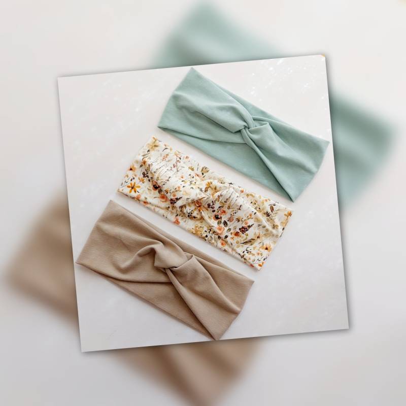 Sparset 3Er Stirnband Haarband Mädchen Handmade Geschenk von AquarelaAccessoires