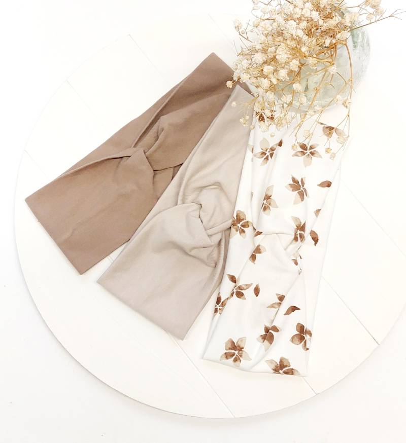 Sparset 3Er Stirnband Haarband Mädchen Handmade Geschenk von AquarelaAccessoires