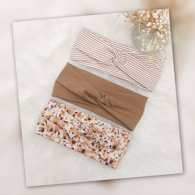 Sparset 3Er Stirnband Haarband Mädchen Handmade Geschenk von AquarelaAccessoires