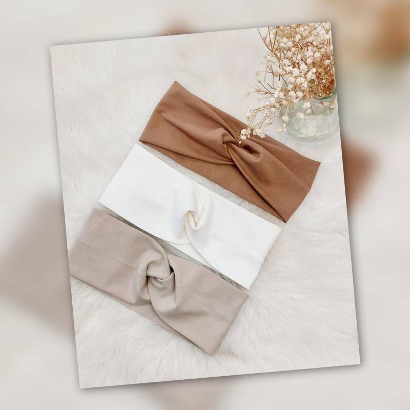 Sparset 3Er Stirnband Haarband Mädchen Handmade Geschenk von AquarelaAccessoires