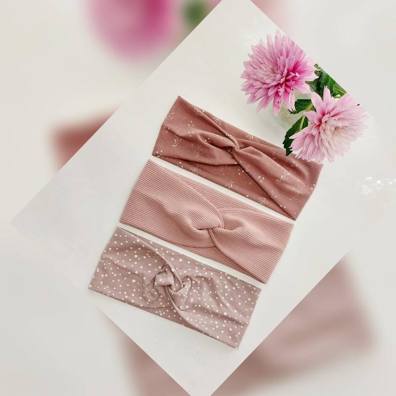 Sparset 3Er Stirnband Haarband Mädchen Handmade Geschenk von AquarelaAccessoires