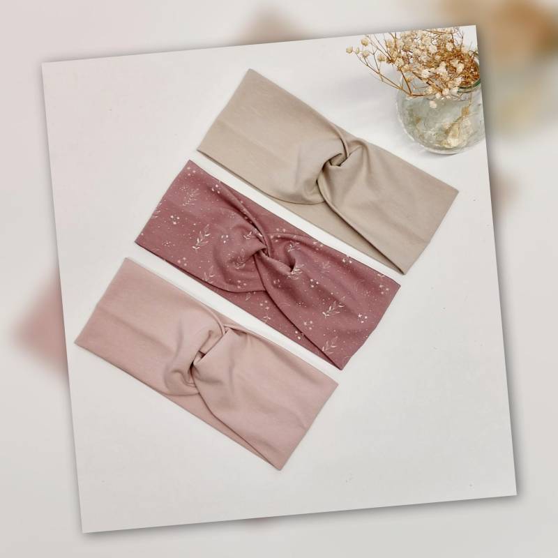 Sparset 3Er Stirnband Haarband Mädchen Handmade Geschenk von AquarelaAccessoires