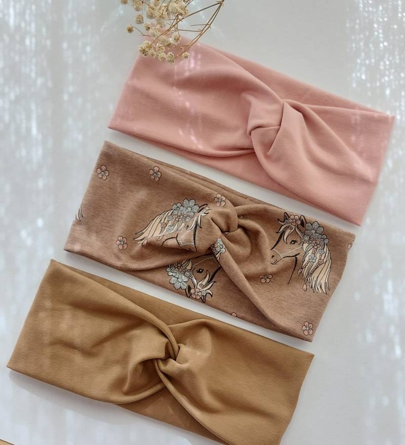 Sparset 3Er Stirnband Haarband Mädchen Handmade Geschenk von AquarelaAccessoires