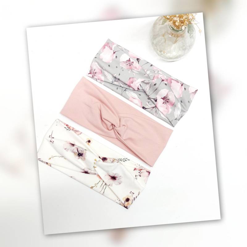 Sparset 3Er Stirnband Haarband Mädchen Handmade Geschenk von AquarelaAccessoires
