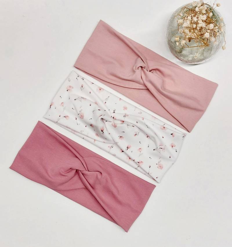 Sparset 3Er Stirnband Haarband Mädchen Handmade Geschenk von AquarelaAccessoires