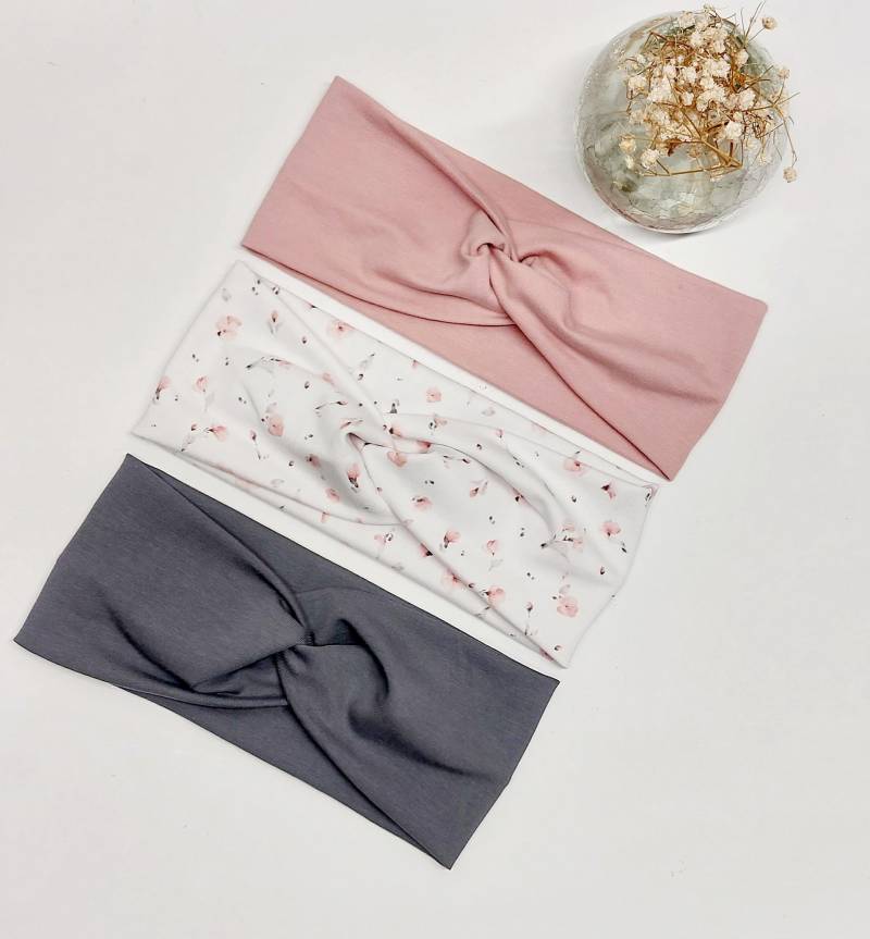 Sparset 3Er Stirnband Haarband Mädchen Handmade Geschenk von AquarelaAccessoires