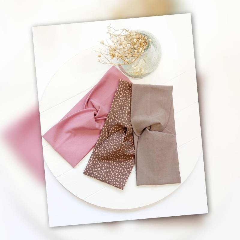 Sparset 3Er Stirnband Haarband Mädchen Handmade Geschenk von AquarelaAccessoires