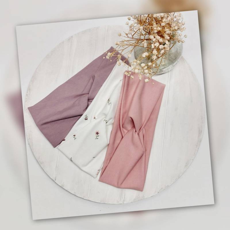 Sparset 3Er Stirnband Haarband Mädchen Handmade Geschenk von AquarelaAccessoires
