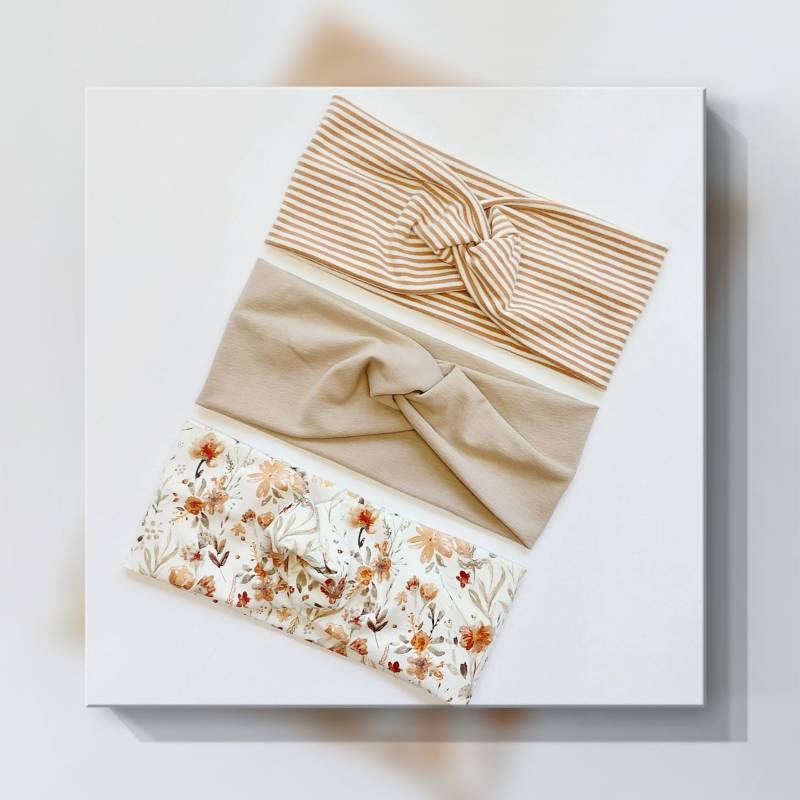 Sparset 3Er Stirnband Haarband Mädchen Handmade Geschenk von AquarelaAccessoires